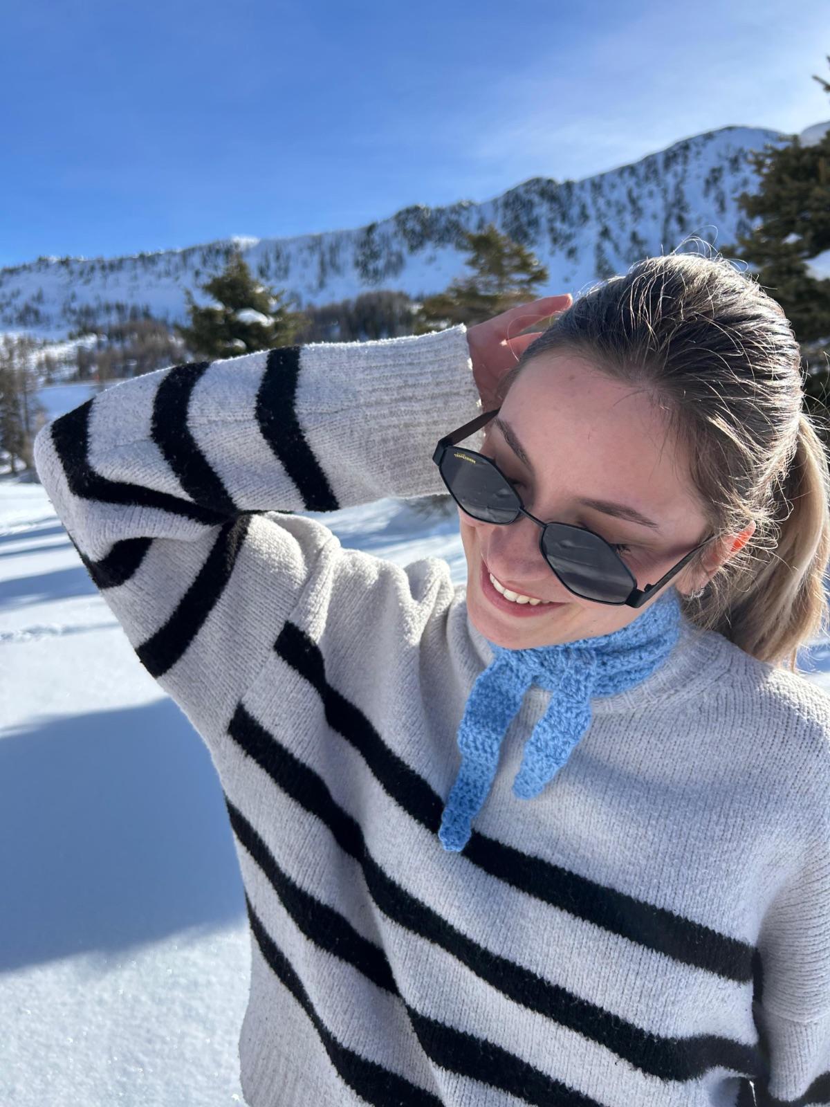 ÉLIA, Écharpe, coloris Bleu clair, Les essentiels d'hiver Lunéa